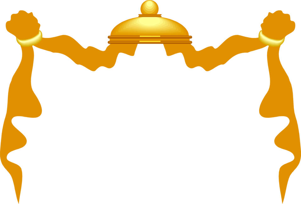 958x650 Border Free Stock Photo Illustration Of A Blank Golden Tent