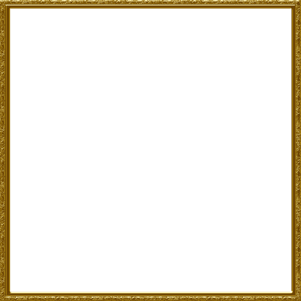 600x600 Gold Picture Frame Clipart