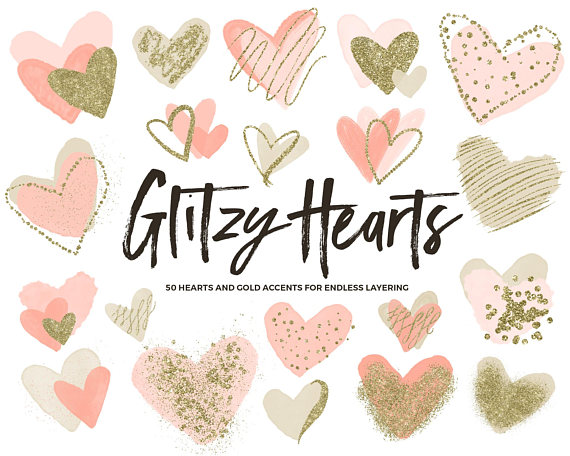 570x456 Coral Clipart Hearts Coral And Gold Clipart Blush Hearts