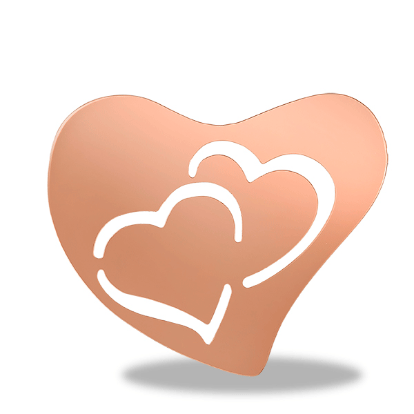 600x600 Graphics For Gold Double Heart Graphics