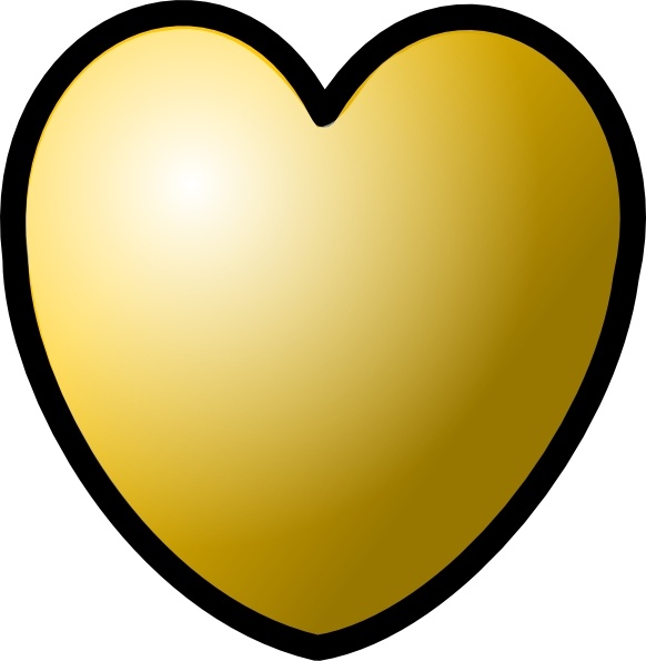 582x595 Heart Gold Theme Clip Art Free Vector In Open Office Drawing Svg
