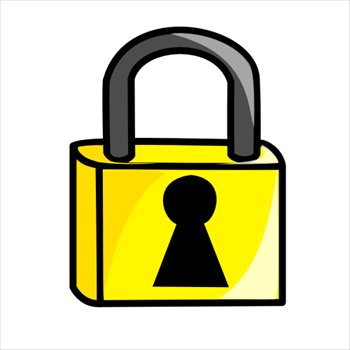 350x350 Free Lock Clipart