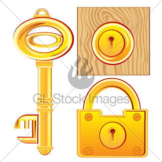 325x325 Illustration Of Gold Key Gl Stock Images