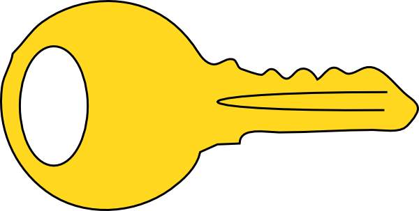 600x303 Key Clipart Gold Key
