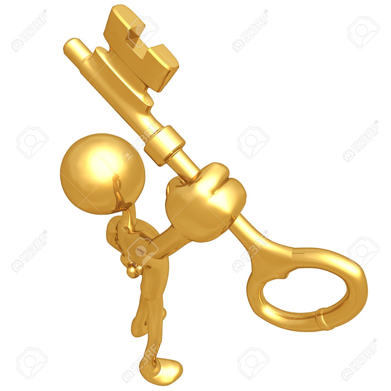 1300x1300 Key Clipart Golden Key