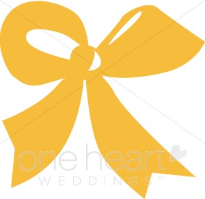 300x291 Gold Bow Clipart