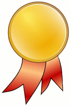 236x350 Gold Medal Ribbon Clipart
