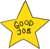 Gold Star Good Job | Free download on ClipArtMag