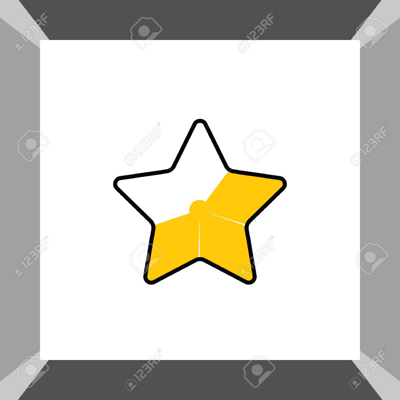 1300x1300 Gold Star Favorite Icon Royalty Free Cliparts, Vectors, And Stock