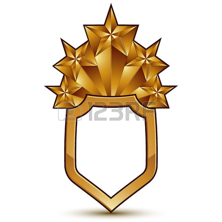 450x450 Vector Glorious Glossy Design Element With Luxury 3d Polygonal