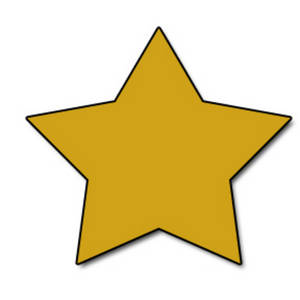 300x300 Web Graphic Clipart Picture Of A Gold Star