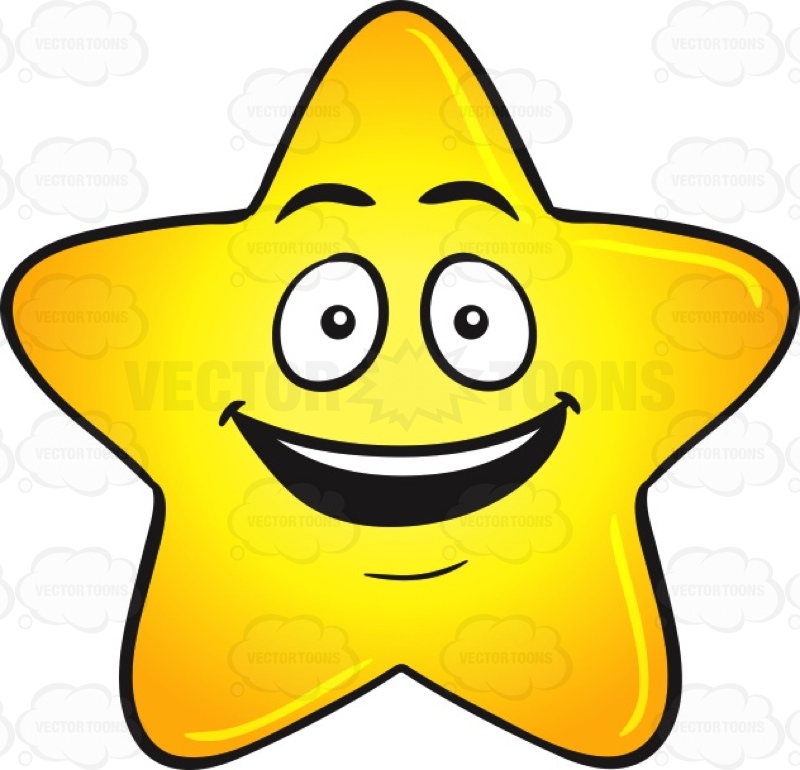 800x770 Gold Star Cartoon With Bright Look On Face Emoji Emoji, Cartoon