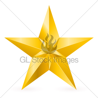 325x325 Shiny Gold Star Gl Stock Images