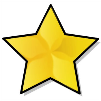350x350 Free Large Gold Star Clipart