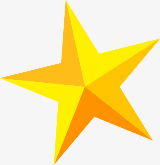 530x545 Gold Five Pointed Star, Luxury, Five Pointed Star, Golden Star Png