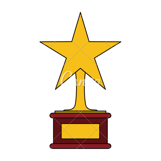 550x550 Gold Star Trophy Icon
