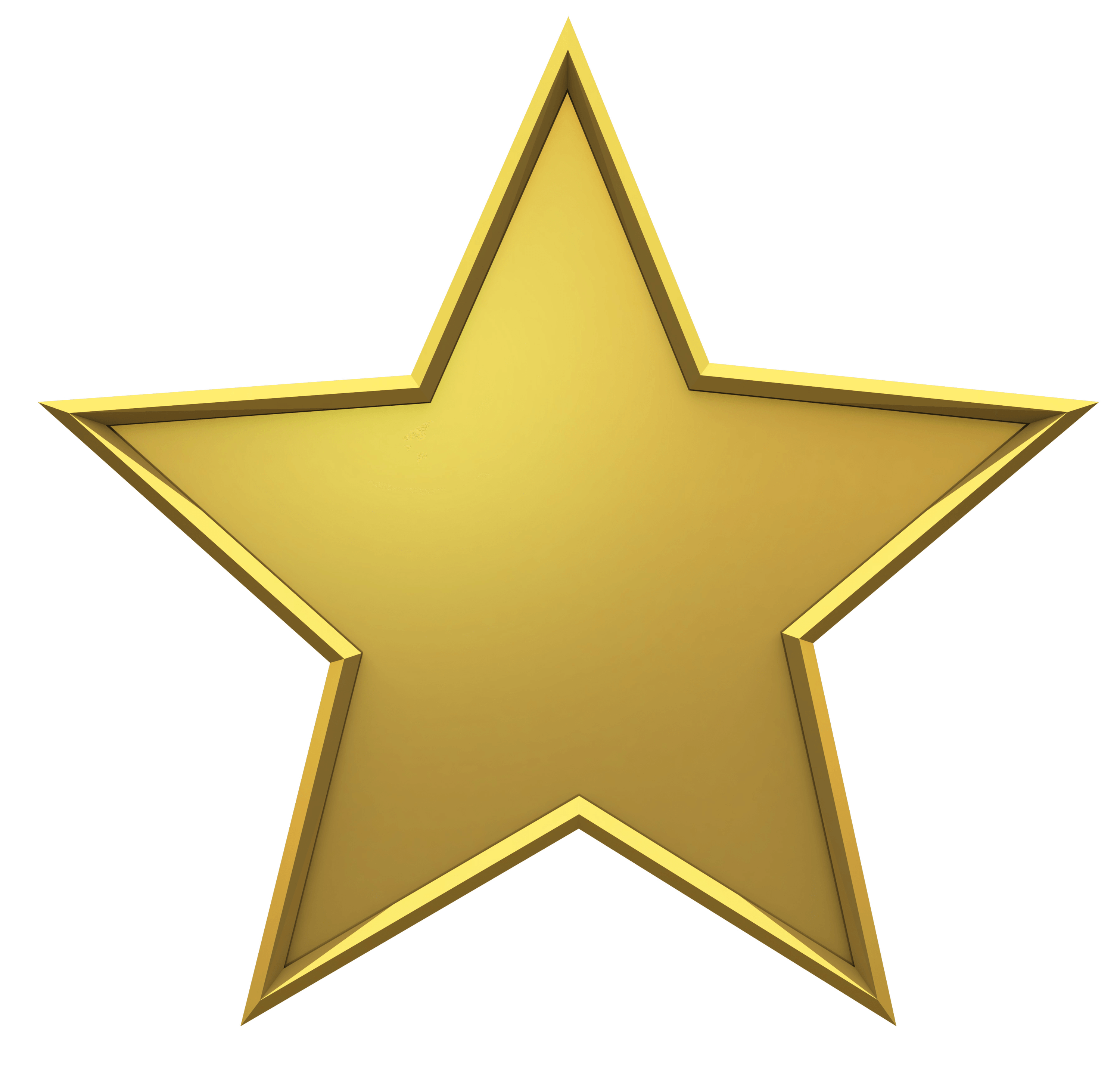 3000x2851 Hollywood Gold Star Transparent Png