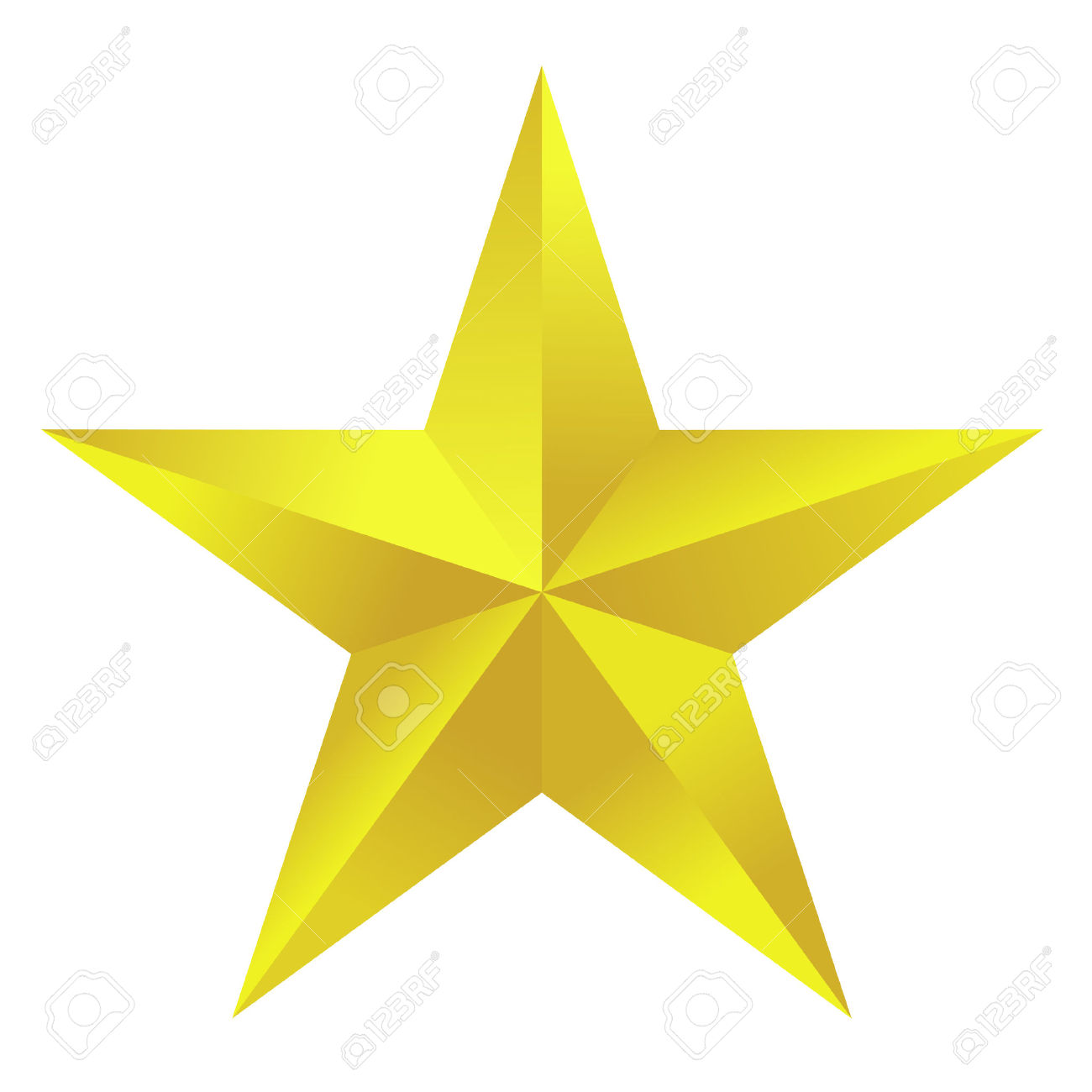 1300x1300 Star Clipart Golden