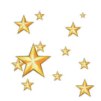 350x350 Gold Stars Gif Deco, Gold Stars