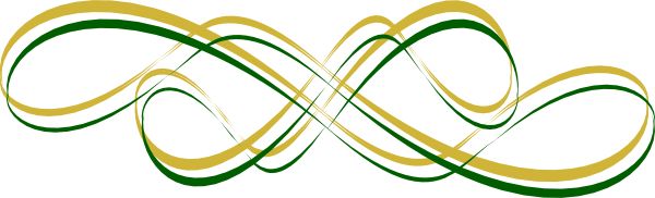 600x182 Gold Swirls Clipart