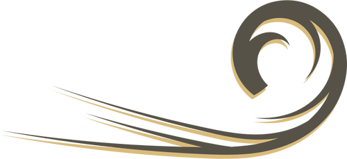 500x230 Swirl Lines Vector Drawing Public Domain Vectors