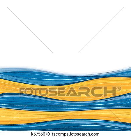 450x470 Clipart Of Blue Amp Gold Swirl Background K5755670