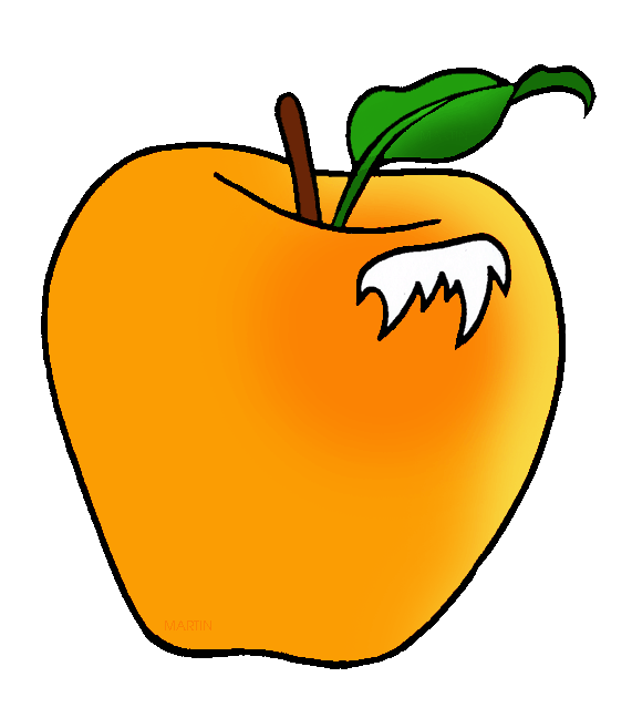 571x648 Fruit Clip Art By Phillip Martin, Golden Apple