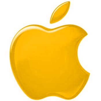 350x350 Gold Apple Logo