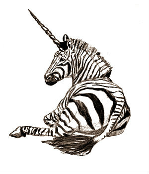 300x350 Howrse Unicorn Zebra Unicorn (Howrse Golden Apple Coat) Photo