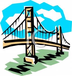 286x300 Free Clipart Image The Golden Gate Bridge