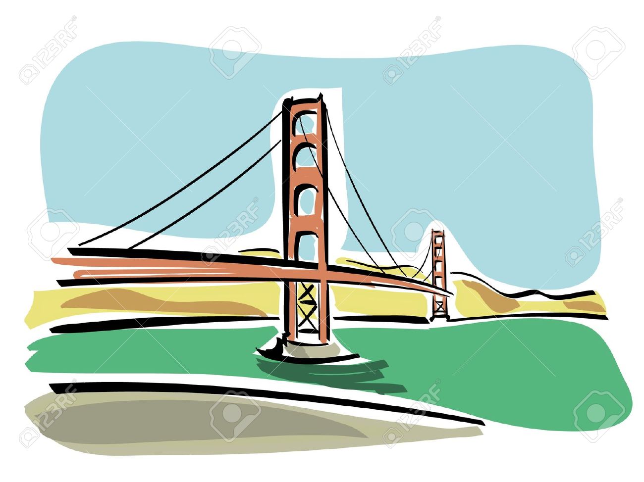 1300x974 Hollow Box Bridge Clipart
