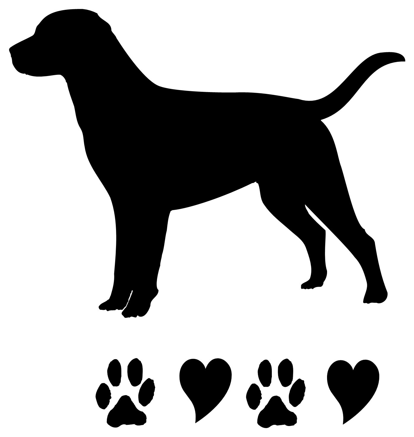 1395x1471 Golden Retriever Silhouette Clip Art