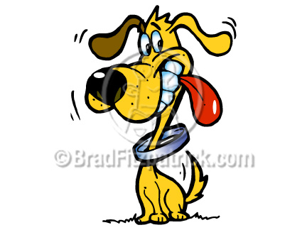 432x324 Cartoon Golden Retriever Clip Art Dog