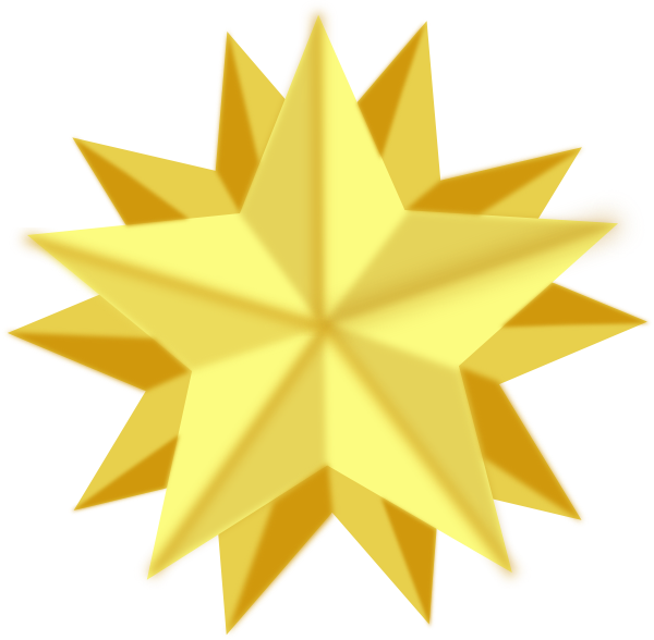 600x588 Gold Star Golden Star Clip Art