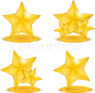 320x313 Golden Stars Stock Vector Colourbox