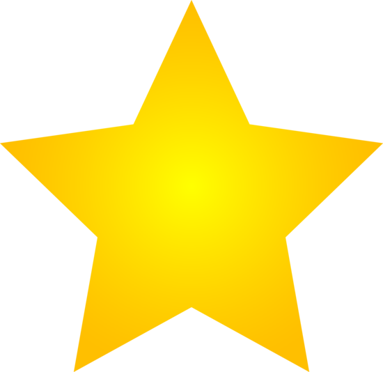 550x534 Golden Clipart Shining Star