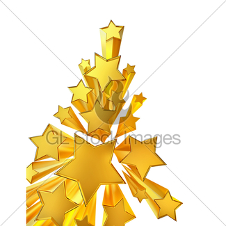 325x325 Moving Golden Stars On Brown Background Gl Stock Images