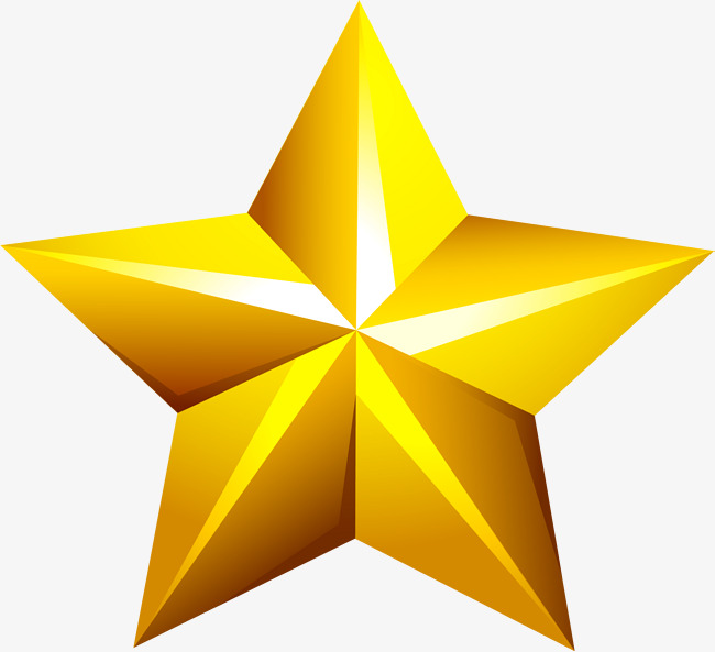 650x593 Golden Star, Beautiful Stars, Edges, Little Fresh Stars Png Image