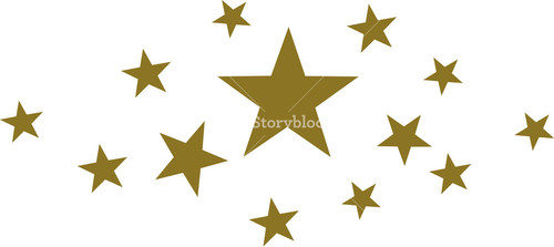 500x223 Stars Royalty Free Vectors