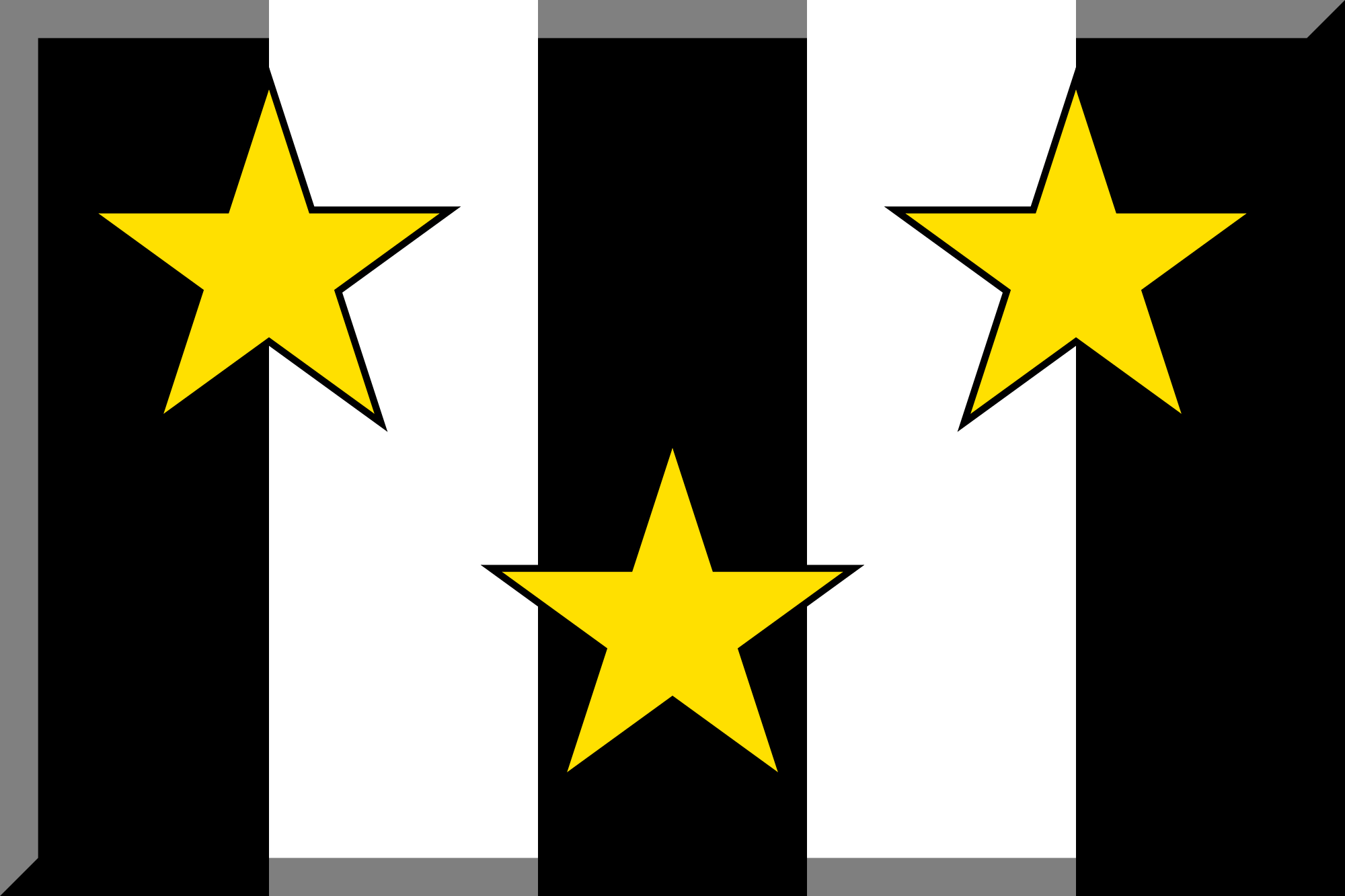 2000x1333 File600px Pentasection Black And White Three Golden Stars.svg