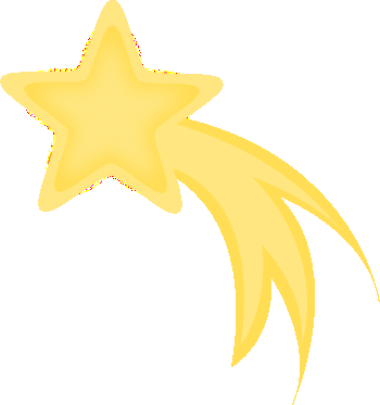 350x373 Golden Clipart Shooting Star