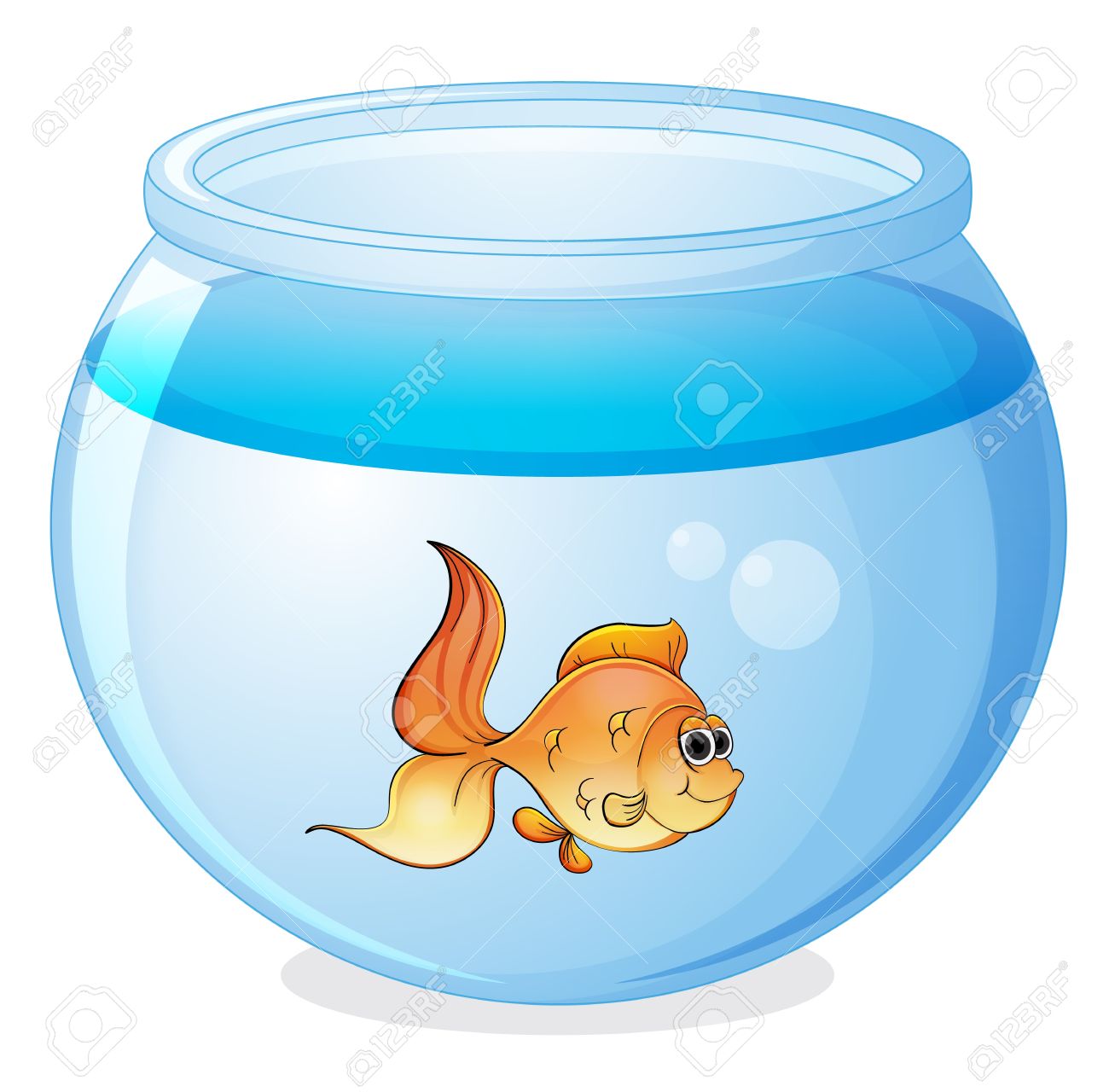 1300x1280 Fish Bowl Clipart Fish Swimming