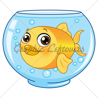 325x325 Cartoon Goldfish Queen Gl Stock Images