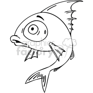 300x300 Royalty Free Bubble Eye Goldfish 377410 Vector Clip Art Image