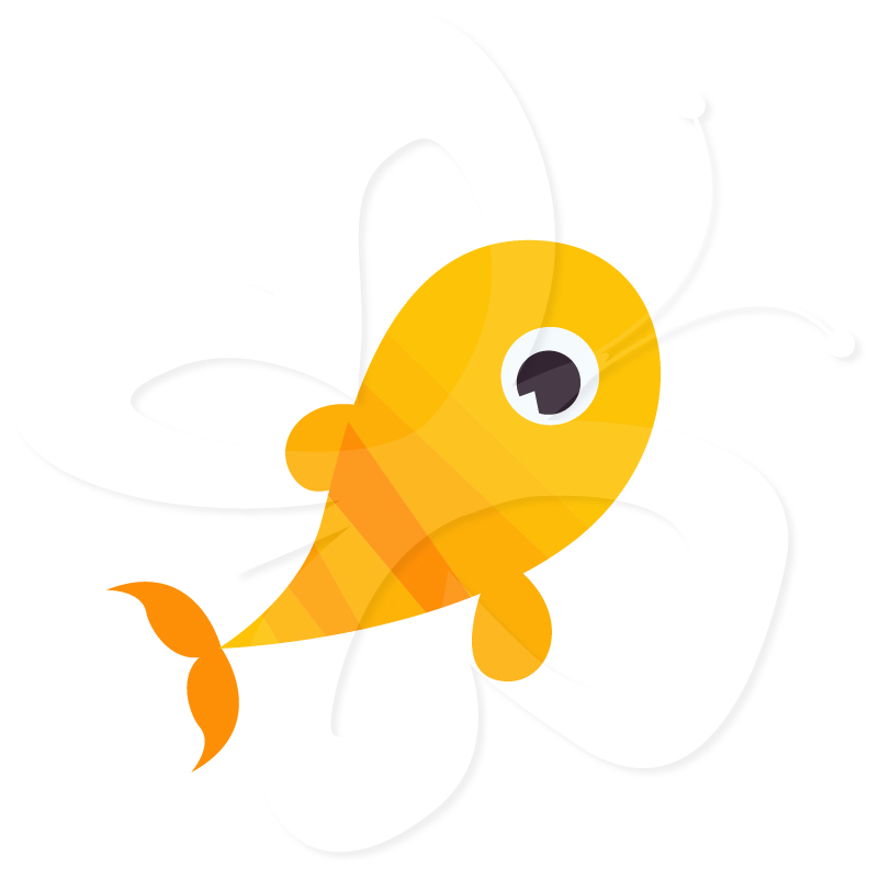 801x801 Cute Fish Clipart