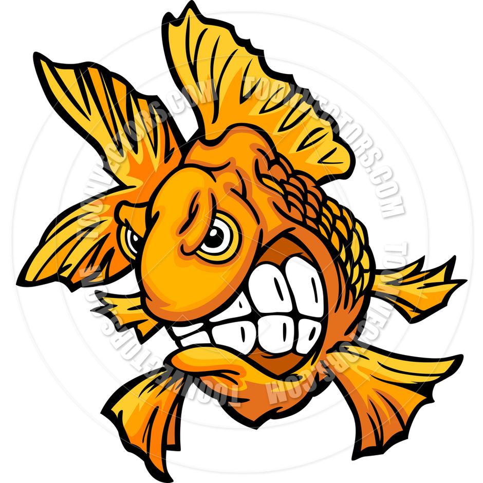 940x940 Goldfish Vector Cartoon Image By Chromaco Toon Vectors Eps