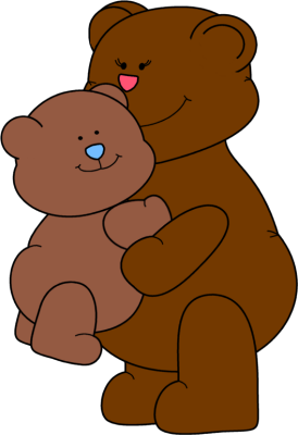 274x400 Clipart Of Bears Hugging