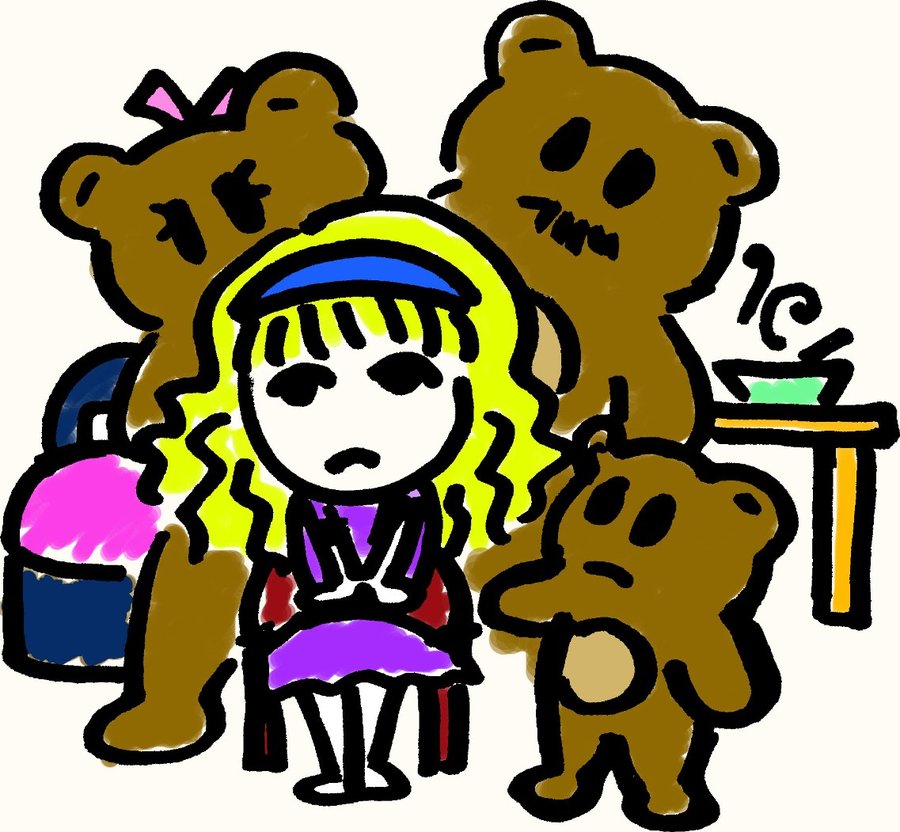 900x832 Goldilocks And The Three Bears By Psychoafro