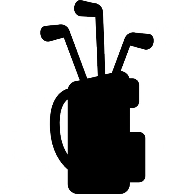 626x626 Golf Bag Equipment With Sticks Set Icons Free Download