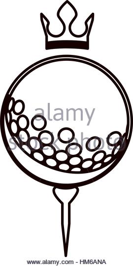 270x540 Silhouette Monochrome Golf Ball Stock Photos Amp Silhouette